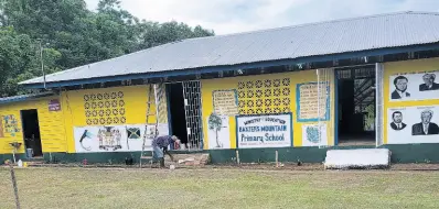  ?? ?? Baxter’s Mountain Primary School is located in the hills of St Mary.