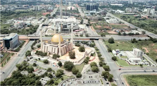  ?? ?? Aerial view of Abuja, Federal Capital Territory.