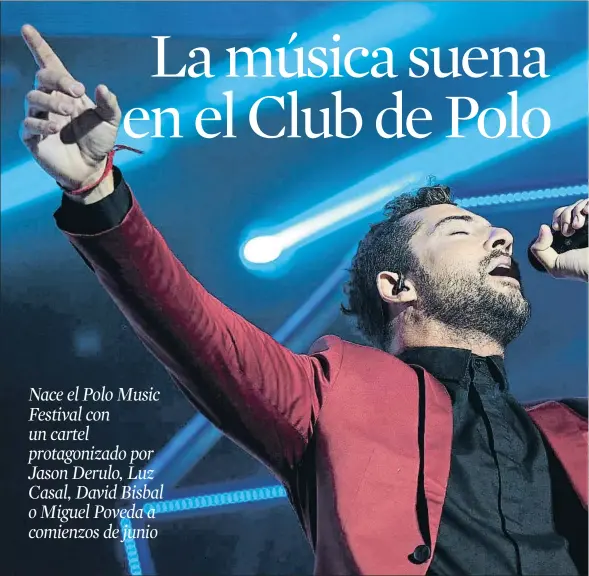  ??  ?? David Bisbal ofrecerá su primer concierto español tras regresar de su gira americana con nuevo show y repertorio