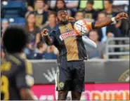  ?? DIGITAL FIRST MEDIA FILE ?? The Union’s Maurice Edu (8) controls the ball during a U.S. Open Cup game against Chicago in 2015, just before Edu’s injury problems began.