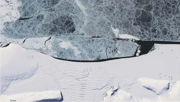  ?? ?? 0 Some ice shelves in the eastern Antarctic have grown in the last 20 years despite global warming, a study suggests