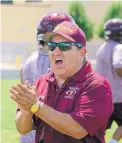  ?? JIM THOMPSON/JOURNAL ?? In his first year at his alma mater, Judge Chavez coached Valley to a 4-6 mark with four wins to close 2016.