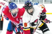  ?? DAVE SIDAWAY/FILES ?? The Calgary Inferno earned first place in the CHWL last weekend after winning two games against Les Canadienne­s, advancing their win streak to eight straight games.