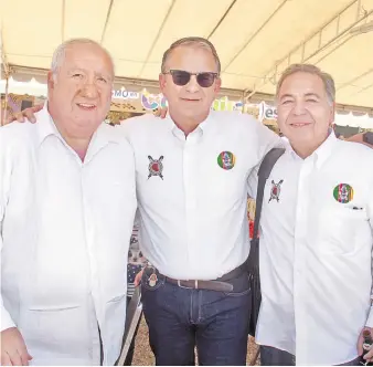  ??  ?? Héctor Carmona, Francisco Saracho y Alberto Aguirre.