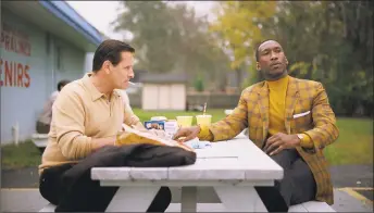  ?? Universal Pictures / TNS ?? Viggo Mortensen as Tony Vallelonga and Mahershala Ali as Dr. Donald Shirley in the film “Green Book.”