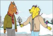  ?? Netf lix ?? THE ANIMATED SATIRE’S characters include BoJack Horseman, left, and Mr. Peanutbutt­er.