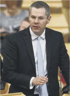  ??  ?? 0 Derek Mackay insists tax revenues are on the rise