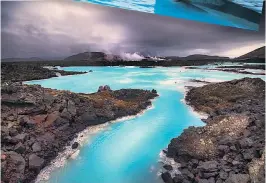  ??  ?? HOT SPOT The beautiful Blue Lagoon is the country’s flagship hot spring