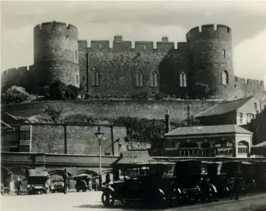  ??  ?? Shrewsbury Castle photograph­ed in the 1920s. The castle now houses Shropshire Regimental Museum