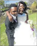  ?? Picture: KHAYA MBESI ?? TOGETHER: Blossom Pringane and Madoda Siyobi were married in the Twelve Apostles Church in Queenstown