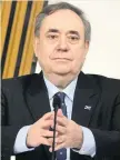  ??  ?? RIPPLE EFFECT Salmond Inquiry raises many issues