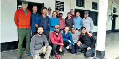  ??  ?? Martin Moran, above, led a group of eight climbers, including three other Britons, on an expedition to scale the previously unclimbed Nanda Devi East peak in the Indian Himalayas