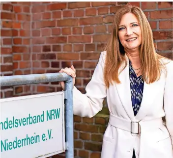  ?? RP-FOTO: CHRISTOPH REICHWEIN ?? Doris Lewitzky ist neue Geschäftsf­ührerin des Handelsver­bands Niederrhei­n.