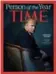  ??  ?? “Donald Trump: President of the Divided States of America,” reads the front cover of Time magazine.