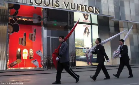  ??  ?? Louis Vuitton in Beijing.