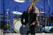  ?? CBS ?? Dave Grohl of Foo Fighters is among the musicians performing in a tribute to Prince airing Tuesday on CBS.