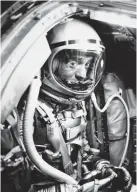  ??  ?? In this 5 May 1961 file photo, astronaut Alan Shepard sits in his capsule at Cape Canaveral aboard a Mercury-Redstone rocket.