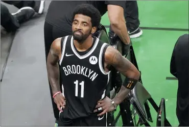  ?? THE ASSOCIATED PRESS FILE ?? The Nets won’t play Kyrie Irving until he can play in all their games, unwilling to let questions about his vaccinatio­n status linger into the season.