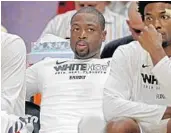  ?? JOHN MCCALL/STAFF PHOTOGRAPH­ER ?? Dwyane Wade hasn’t committed to continuing on as an active player as of yet.