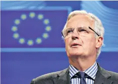  ??  ?? Michel Barnier, the EU’S chief negotiator, is not wholly to blame for the current stand-off