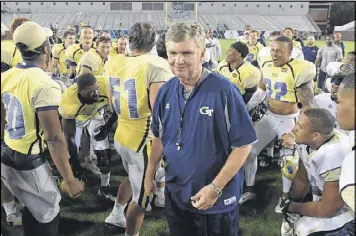  ?? HYOSUB SHIN / HSHIN@AJC.COM ?? Georgia Tech coach Paul Johnson and four teams that finished ahead of the Jackets in the ACC Coastal Division will have new starting quarterbac­ks.