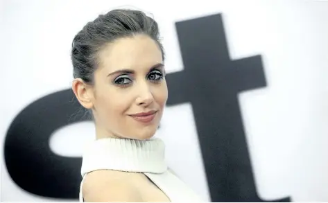  ?? Dennis Van Tine/ THE ASSOCIATED PRESS ?? Alison Brie attends The Post’s premiere at the Newseum, in Washington, D. C.