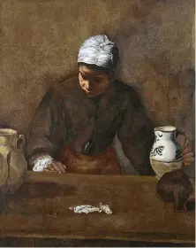  ?? Museum of Fine Arts, Houston ?? Soni Bomford identified and restored Diego Velázquez’s “Kitchen Maid,” which for years hung in an obscure spot at Rienzi. It is now on view in MFAH’s Beck building.