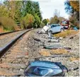  ?? Foto: Thorsten Jordan ?? In Dießen stieß 2016 ein Auto mit einem Zug zusammen.