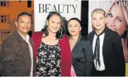  ??  ?? CHARITY FUN: Guests Peter and Claire Kivedo, left, and Waheeda Williams and Jay Beukes enjoyed the Autism Eastern Cape fundraiser Spring Sunsets presented by Charity Networking Events last week at the Roof Garden Bar in Chapel Street
