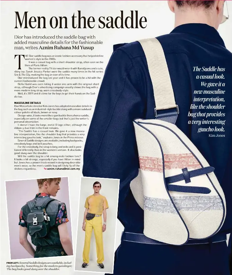 Men's over the shoulder saddle bags hot sale