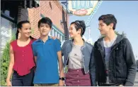  ?? ?? Sofia Wylie, Joshua Rush, Peyton Elizabeth Lee and Asher Angel in Disney Channel’s ‘Andi Mack’.