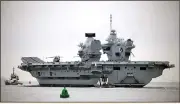  ??  ?? VOYAGE PLANS: HMS Queen Elizabeth