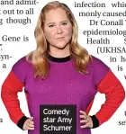  ?? ?? Comedy star Amy Schumer