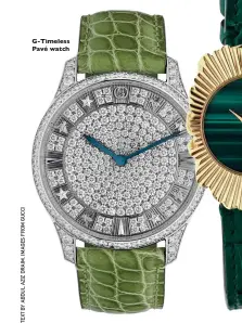  ??  ?? G-Timeless Pavé watch