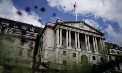  ?? Photograph: Jordan Pettitt/PA ?? Bank of England policymake­rs have indicated UK interest rates will need to be kept at the current level of 5.25% for an extended period.