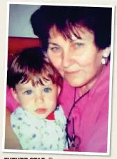  ??  ?? FUTURE STAR: The young Jo Konta with her grandmothe­r