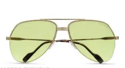  ??  ?? TOM FORD EYEWEAR Metal frame sunglasses € 290