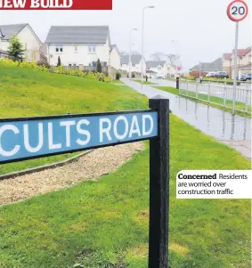  ??  ?? Concerned Residents are worried over constructi­on traffic