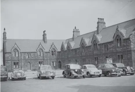  ??  ?? Almshouses in 1958, something that looks the same today.