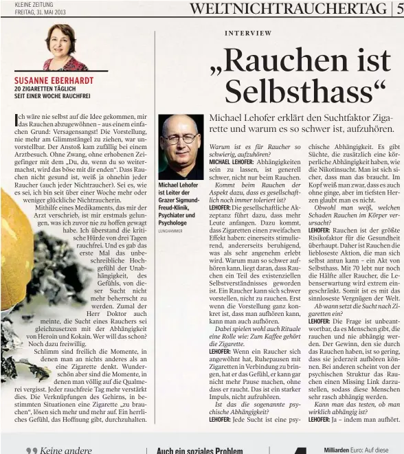  ??  ?? KLEINE ZEITUNG FREITAG, 31. MAI 2013