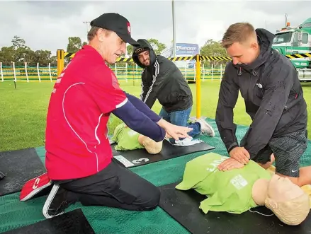  ?? Photo: St John Ambulance Victoria ?? First aid practice needs to have an accurate procedure as even a minute’s delay can cost someone’s life.