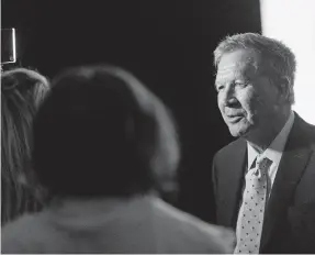  ?? [TESSA BERG/FOR THE DISPATCH] ?? Former Ohio Gov. John Kasich has been a frequent critic of President Donald Trump.