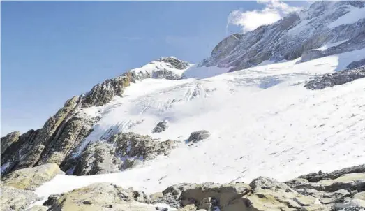  ?? INSTITUTO PIRENAICO DE ECOLOGÍA ?? El glaciar de Monte Perdido situado en el Pirineo aragonés.