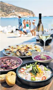  ??  ?? The sedate island of Sifnos has ‘serious gourmet credential­s’