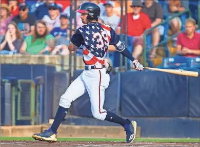  ?? Steven Eckhoff ?? First-round draft pick Braden Shewmake has made a big impact at the plate in a short amount of time with the Rome Braves.