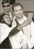 ?? PTI ?? Congress president Rahul Gandhi poses for a photograph, Shillong, Meghalaya