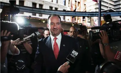  ??  ?? A file photo of Mark Vaile from 2006 when he was the Australian trade minister. Photograph: IanWaldie/Getty Images