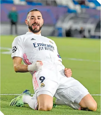  ?? / FOTO: AFP ?? Un doblete de Karim Benzema dio el triunfo al Real Madrid.