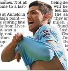  ??  ?? Thrilling finish: Aguero wins the title in 2012