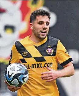  ?? Foto: dpa/PA/Robert Michael ?? Will mit Dynamo in die zweite Liga aufsteigen: Ahmet Arslan.